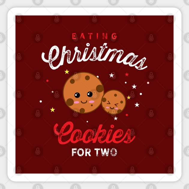 Eating Christmas Cookies For Two Sticker by Hixon House